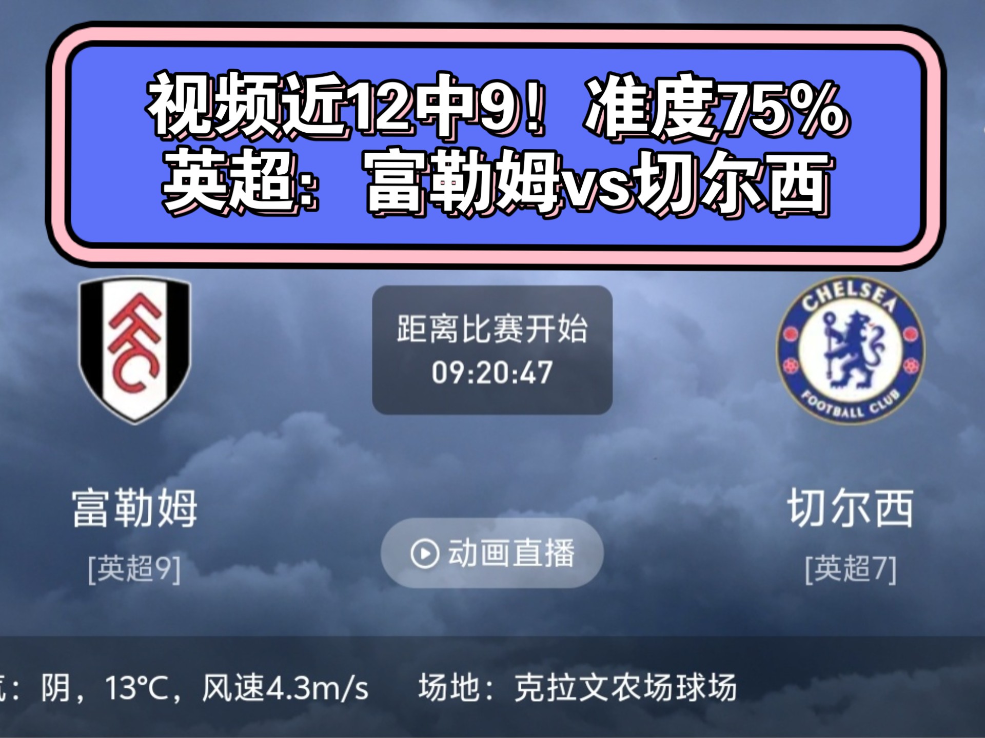 富勒姆客场取胜切尔西，英超保级斗争形势扭转的简单介绍